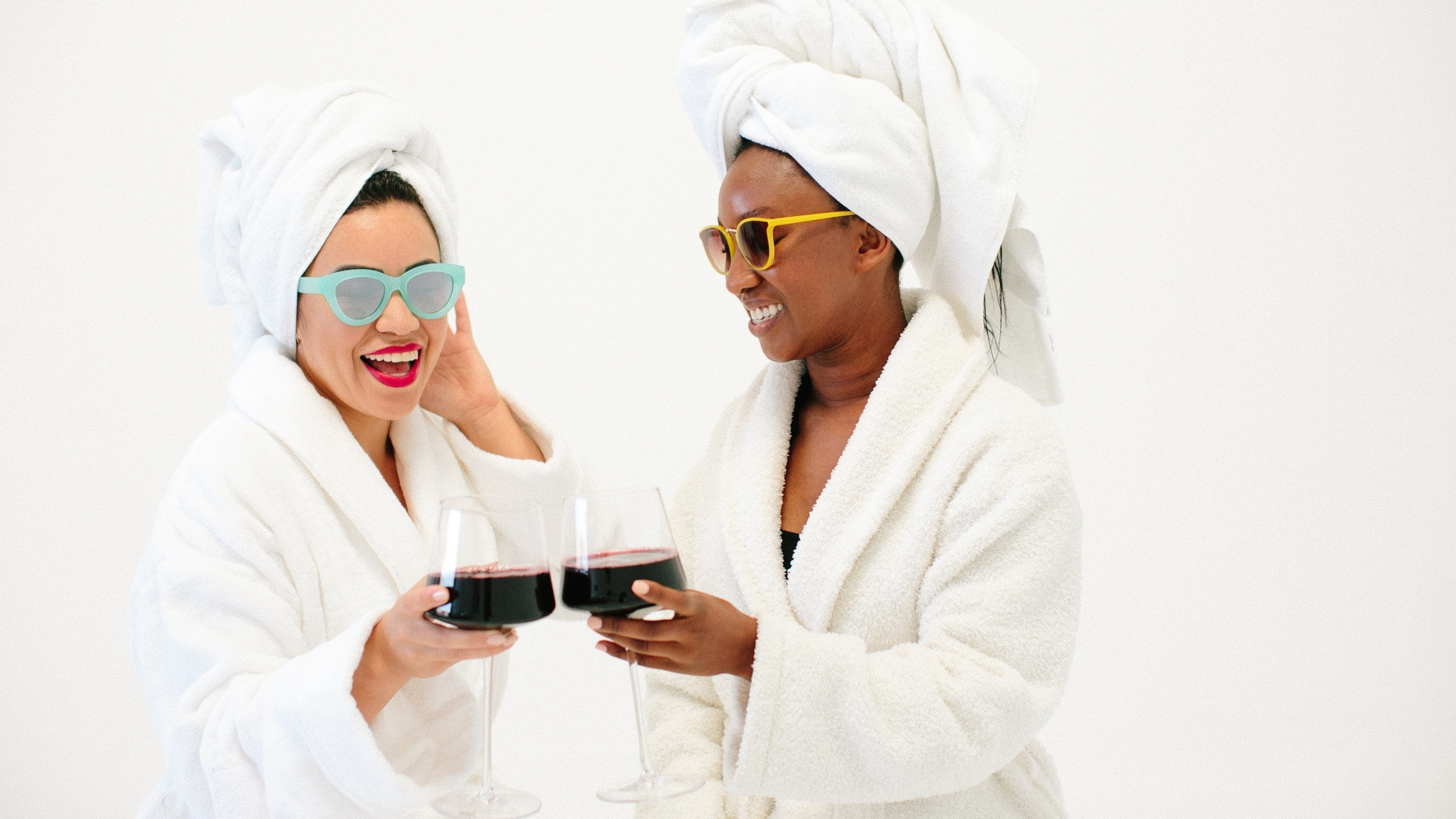 two female entrepreneurs relaxing together